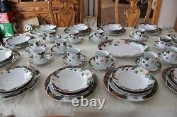 Tienshan Magnolia Dinnerware Set 5 Piece Place Setting For 12 & Serving Platter