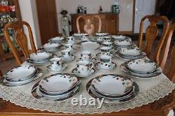 Tienshan Magnolia Dinnerware Set 5 Piece Place Setting For 12 & Serving Platter