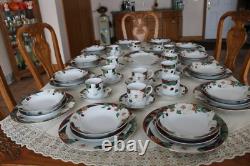 Tienshan Magnolia Dinnerware Set 5 Piece Place Setting For 12 & Serving Platter