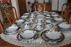 Tienshan Magnolia Dinnerware Set 5 Piece Place Setting For 12 & Serving Platter