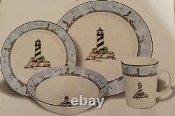 Today's Home 16 Pc Lighthouse Dinnerware Dish Set matches totally today NIOB