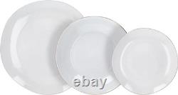 Tognana Dishes Service 18 Pieces Thread Gold Porcelain White