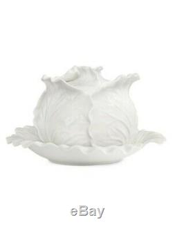 Tory Burch Dodie Thayer Lettuce Ware Covered Tureen Bone China BRAND NEW IN BOX