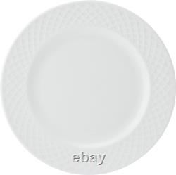 Trellis Bone China Lightweight Chip Resistant 40 Piece Dinnerware Set, Service f