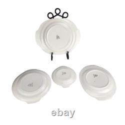 Triumph Limoges Rosalie Stamped 22k Gold Trim Plates Set, 48 Pieces, Fine China