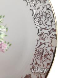 Triumph Limoges Rosalie Stamped 22k Gold Trim Plates Set, 48 Pieces, Fine China