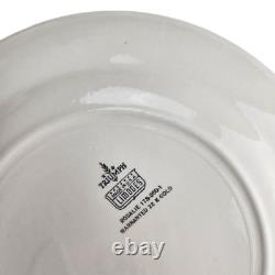 Triumph Limoges Rosalie Stamped 22k Gold Trim Plates Set, 48 Pieces, Fine China
