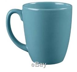 Turquoise Blue Dinnerware Set for 8 Service 32 Piece Dining Plates Bowls Cup Mug