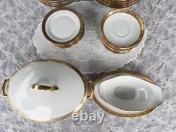 Two Limoges Dinnerware Set With Similar Golden Encrusted Trim 47 Pc