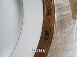 Two Limoges Dinnerware Set With Similar Golden Encrusted Trim 47 Pc