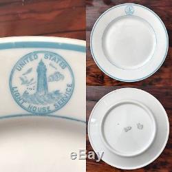 US Light House Service Dinnerware China Plate from Hog Island VA Lighthouse Shaw