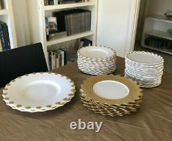 Unique Dinnerware Set from Molin Paris designed by Georges Mathieu French Artist