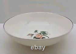 Universal Ballerina Moss Pink Rose Dinnerware Set of 43 Pieces (some crazing)