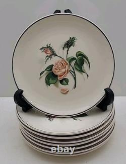 Universal Ballerina Moss Pink Rose Dinnerware Set of 43 Pieces (some crazing)