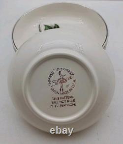 Universal Ballerina Moss Pink Rose Dinnerware Set of 43 Pieces (some crazing)