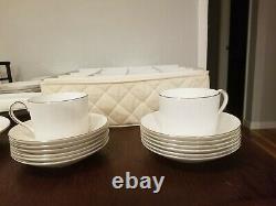 VERA WANG WEDGEWOOD BLANC SUR BLANC Dinnerware. Service for 12. 66 pieces