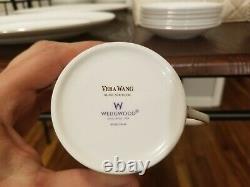 VERA WANG WEDGEWOOD BLANC SUR BLANC Dinnerware. Service for 12. 66 pieces