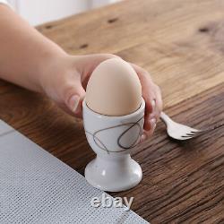 VEWEET 40-Piece Dinnerware Set Plates Mugs Bowls Egg Stands Set Dishes Porcelain