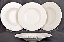 VILLEROY & BOCH Cellini White Rim Soup Bowl 9.5 Dinnerware Germany Set/6 New