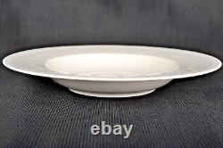 VILLEROY & BOCH Cellini White Rim Soup Bowl 9.5 Dinnerware Germany Set/6 New