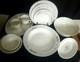 VINTAGE ARCOPAL VICTORIA FRANCE WHITE WithBLUE TRIM DINNER WARE SET 17 PIECES