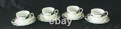 VINTAGE Christopher Stuart Dinnerware ODYSSEY #Y0263 Black Gray White 20-PC Set