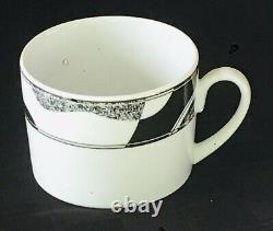 VINTAGE Christopher Stuart Dinnerware ODYSSEY #Y0263 Black Gray White 20-PC Set