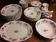 VINTAGE Favolina Made in Poland 57 piece Porcelain China set Rose with Gold trim