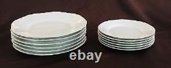 VINTAGE Hutschenreuther Germany 1814 Dinnerware RACINE WHITE (1900-1986) 26-PC