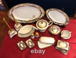 VINTAGE NEW Kutani Fine Porcelain China 116 Piece Dinnerware Service For 12