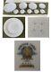VINTAGE Noritake China Dinnerware JOSEPHINE #6240 Scrolls Medallion 1960s 28-Pc