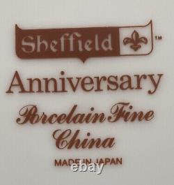 VINTAGE Sheffield Fine China Dinnerware ANNIVERSARY Pattern 39-Piece Set JAPAN