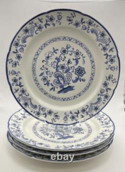 VTG Baker Hart Stuart Blue Garden Delft Ceramic Dinnerware Set 20 Pc Japan NEW VTG Baker Hart Stuart Blue Garden Delft Ceramic Dinnerware Set 20 Pc Japan NEW