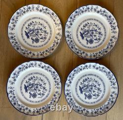 VTG Baker Hart Stuart Blue Garden Delft Ceramic Dinnerware Set 20 Pc Japan NEW