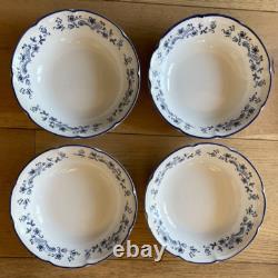 VTG Baker Hart Stuart Blue Garden Delft Ceramic Dinnerware Set 20 Pc Japan NEW