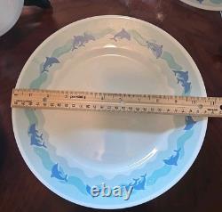 VTG Corelle Ocean Dance 24 pieces Dinnerware 6 Place Settings Beach Rental VRBO
