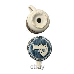 VTG Currier & Ives Blue Dinnerware Royal China USA Scenic 12 Set, 92 Pc Cottage