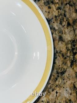 VTG Royal China Casablanca Cavalier Ironstone 37Pc Dinner Set Yellow White EC