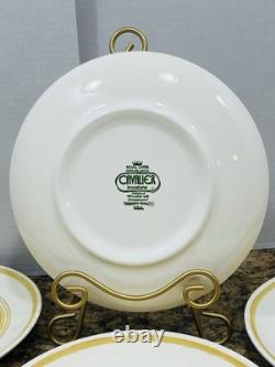 VTG Royal China Casablanca Cavalier Ironstone 37Pc Dinner Set Yellow White EC
