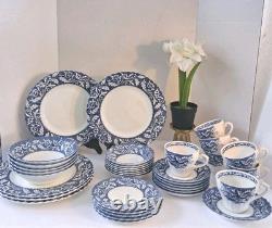 VTG Staffordshire IRONSTONE Fine Bone China SetLucerne Pattern 36 PCs! England