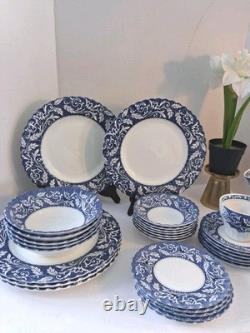 VTG Staffordshire IRONSTONE Fine Bone China SetLucerne Pattern 36 PCs! England