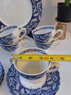 VTG Staffordshire IRONSTONE Fine Bone China SetLucerne Pattern 36 PCs! England