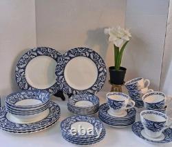 VTG Staffordshire IRONSTONE Fine Bone China SetLucerne Pattern 36 PCs! England