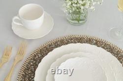 Valentina 10.75 White Dinner Plate, Set of 6