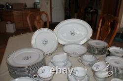 Valmont China Vintage Vista Porcelain China Pattern 83 Piece Dinnerware Grouping