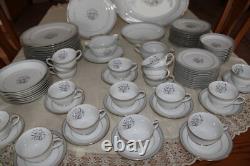Valmont China Vintage Vista Porcelain China Pattern 83 Piece Dinnerware Grouping Valmont China Vintage Vista Porcelain China Pattern 83 Piece Dinnerware Grouping