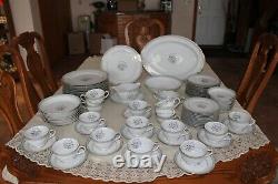 Valmont China Vintage Vista Porcelain China Pattern 83 Piece Dinnerware Grouping