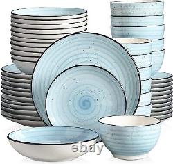 Vancasso BONBON Dinnerware Set 48 Piece Stoneware Plate Bowl Set Service for 12