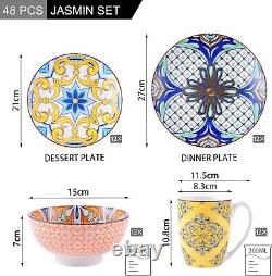 Vancasso JASMIN Dinnerware Set Porcelain Patterned Plate Bowl Moroccan Crockery