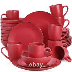 Vancasso Series Moda Matte Dinnerware Set Stoneware Round Kitchen Dinner Dishes